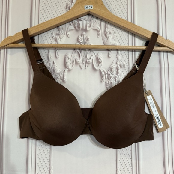 Skims Smoothing Intimates Full Coverage Lightly Lined Bra Sz 34A Cocoa NWT $54 - Picture 7 of 9